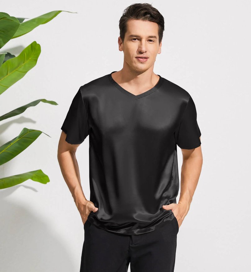 Men Silk T Shirts | Luxury Silk Tees & Dress T-Shirts Men Silk T Shirts | Luxury Silk Tees & Dress T-Shirts