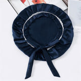 Silk Lace Sleep Cap For Women Hair Care Silk Night Bonnet