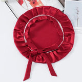 Silk Lace Sleep Cap For Women Hair Care Silk Night Bonnet
