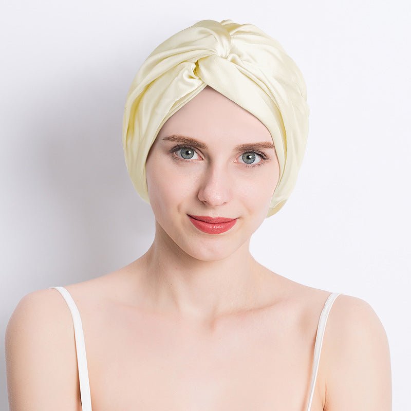 100% Mulberry Silk Sleep Cap For Women Pure Silk Turban
