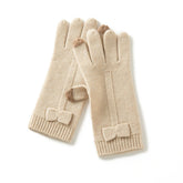 100% Pure Cashmere Knitted Gloves for Women Ladies Cashmere Gloves