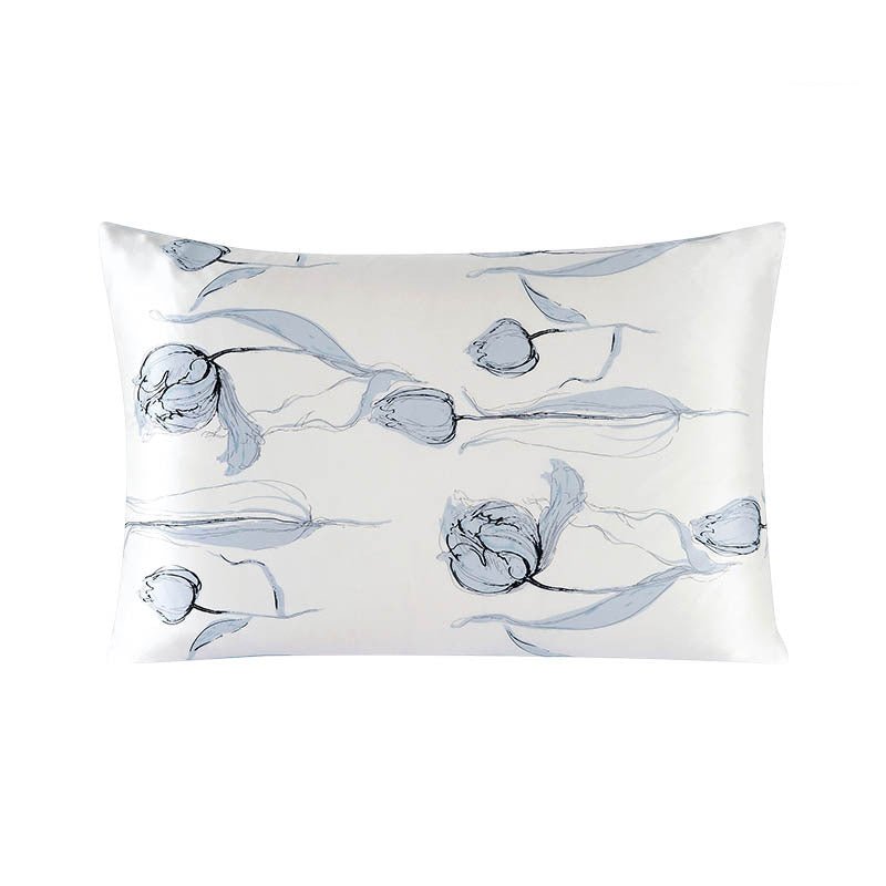 19 Momme Housewife Silk Pillowcase Hidden Zipper Assorted Floral Prints