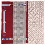 21''x21'' Womens Silk Chic Printed Square Silk Scarf