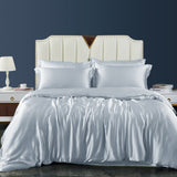 4PCS Silk Bedding Sets Duvet Cover and Fitted Sheets Set