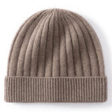 Kids Cashmere Beanie Ribbed Knit Cashmere Hat Multi Colors Cashmere Cuffed Hat