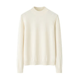 Womens Mock Neck Cashmere Sweater Long Sleeve Cashmere Knit Pullover