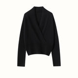 Womens Cashmere Sweater V Neck Cashmere Knit Pullover Cashmere Wrap
