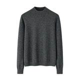 Womens Mock Neck Cashmere Sweater Long Sleeve Cashmere Knit Pullover