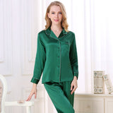 Silk Pajamas Long Mulberry Silk Two - piece Silk Pyjamas Set