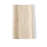 Cable Knitted Cashmere Neck Gaiter Cashmere Neck Scarf for Couple Winter Gaiter