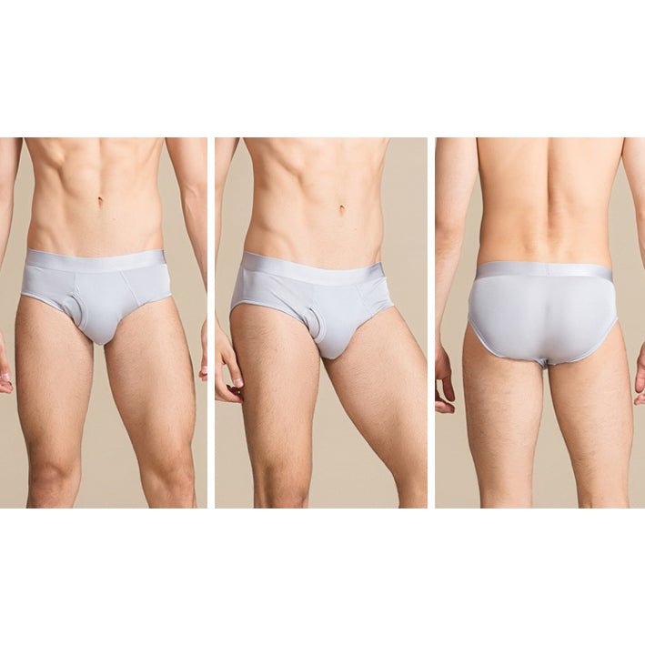 Classic Mens Silk Briefs Sexy Silk Triangle Boxer