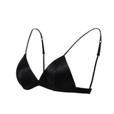 Classic Wireless Sexy Silk Triangle Bra