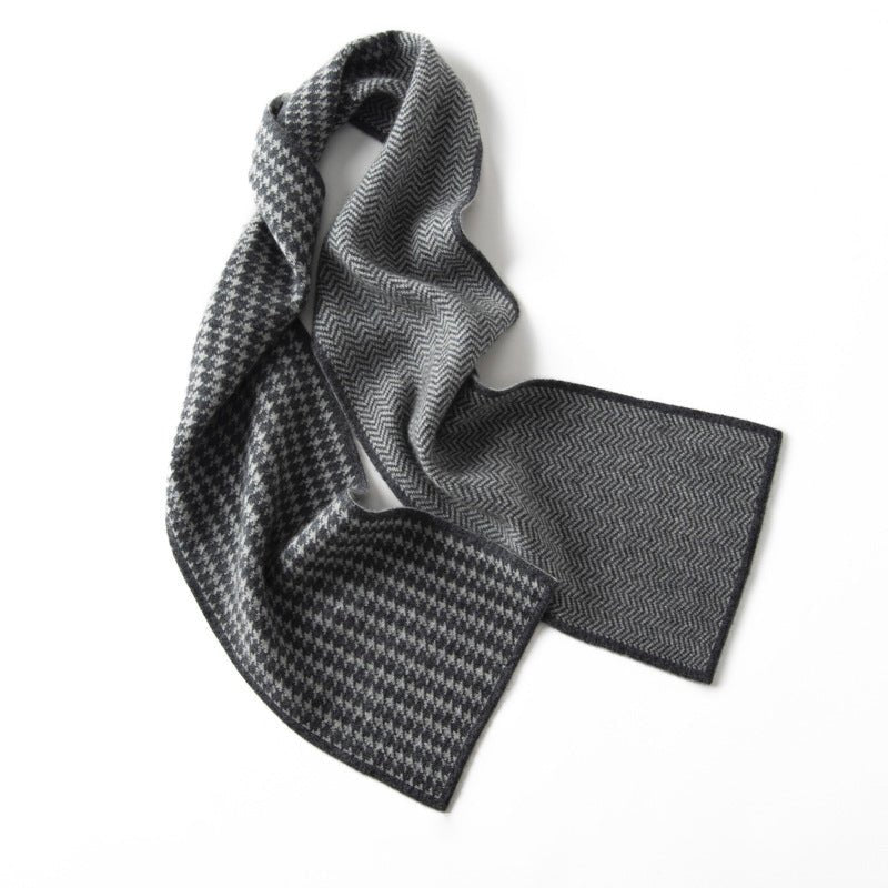 Houndstooth Cashmere Scarf Classic Soft Winter Cashmere Scarves 3 Colors