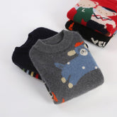 Kids Cashmere Sweater Fun Graphic Patterns Holiday Cashmere Pullover