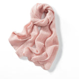 Long Cut - out Cashmere Scarf for Women Double Layer Cashmere Wraps Soft Colors