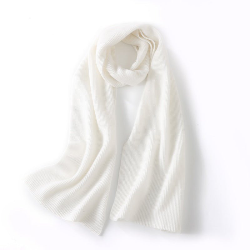Long Ribbed Cashmere Scarf Unisex Cashmere Shawl Cashmere Wrap