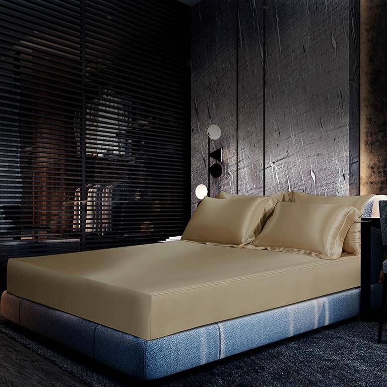 Luxury 100% Silk Bedding 19 Momme 1 Pcs Silk Fitted Sheet