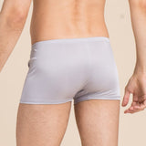 Silk Boxer Briefs Men Silk Knitted Underwear Comfy Silk Boxer
