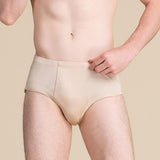 Men's Silk Underwear Mid Waist Silk Briefs Summer Silk Shorts