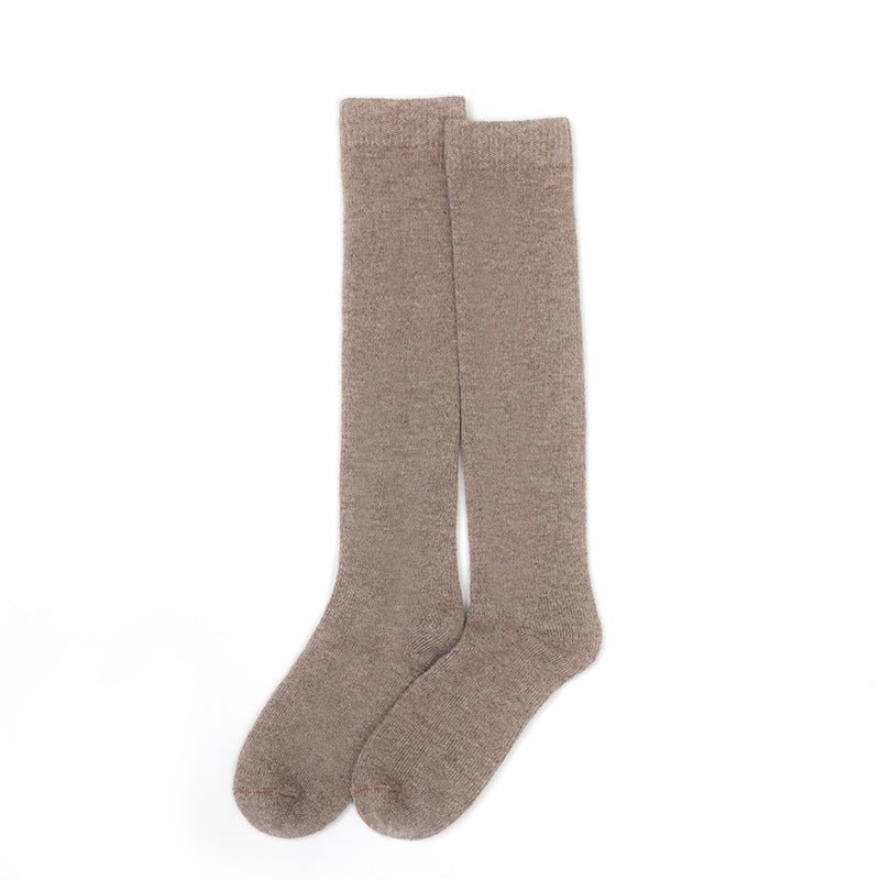 Mid Calf Cashmere Socks Lightweight Cashmere Crew Socks Cashmere Knit Socks