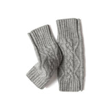 pure cashmere gloves womens fingerless gloves wrist protection knitted half finger gloves