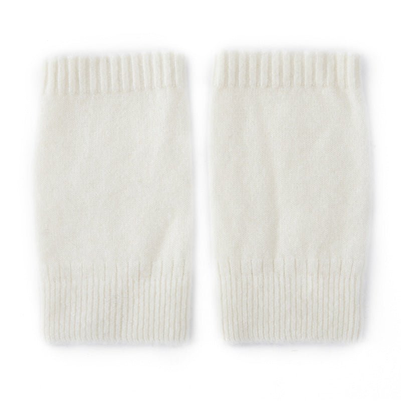 Pure Cashmere Knit Fingerless Gloves Cashmere Wrist Warmers Cashmere Mitts