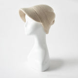 Pure Cashmere Knit Visor Cap Cashmere Beanie with Brim Cashmere Knit Hat