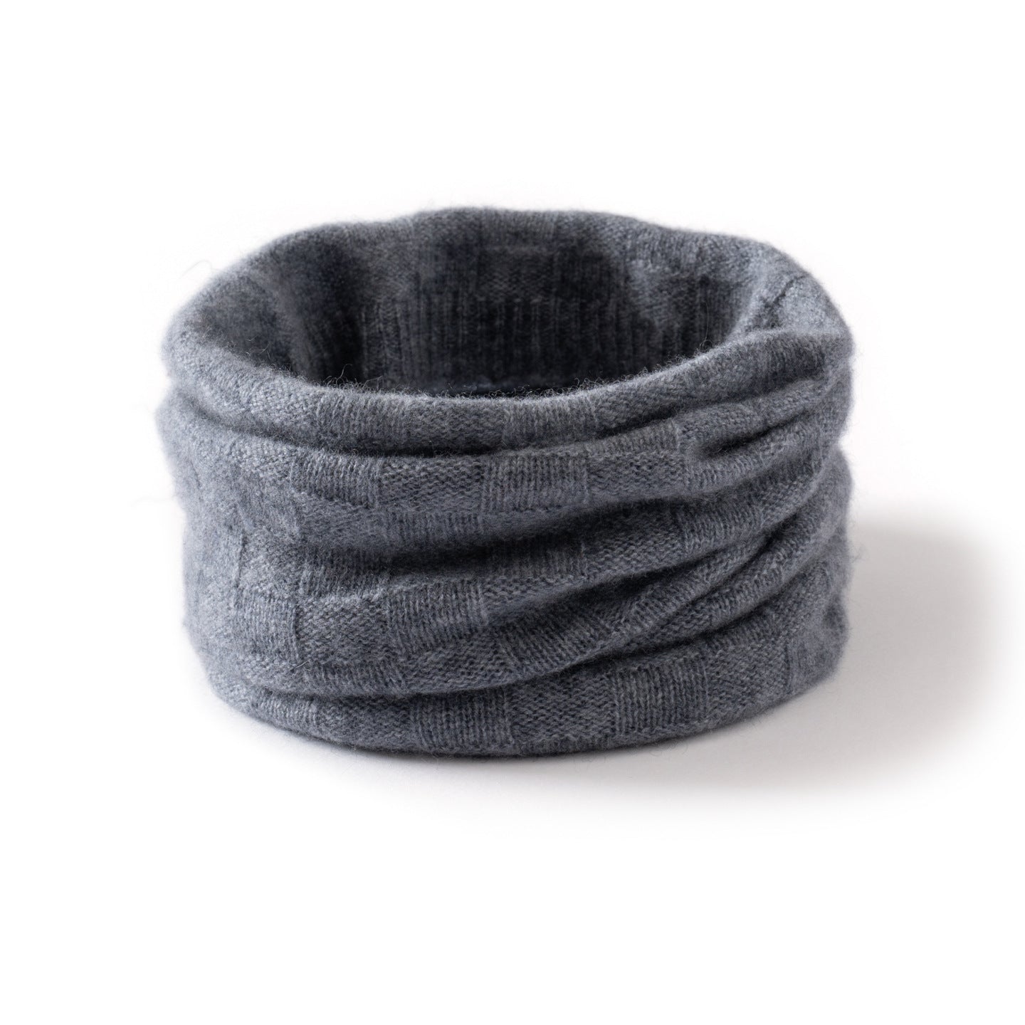 Pure Cashmere Knitted Neck Warmer Scarf Cashmere Neck Gaiter