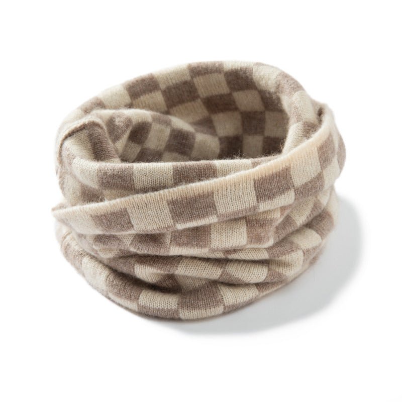 Pure Cashmere Neck Gaiter Cashmere Snood with Modern Patterns Cashmere Scarf