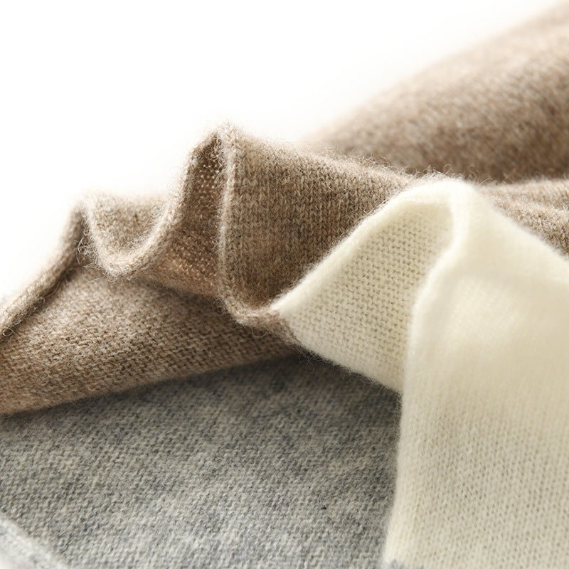 Pure Cashmere Neck Warmer Scarf Luxury Lightweight Cashmere Neck Gaiter Mixed Colors