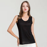 Silk sleeveless bottoming vest for women silk knitted camisole