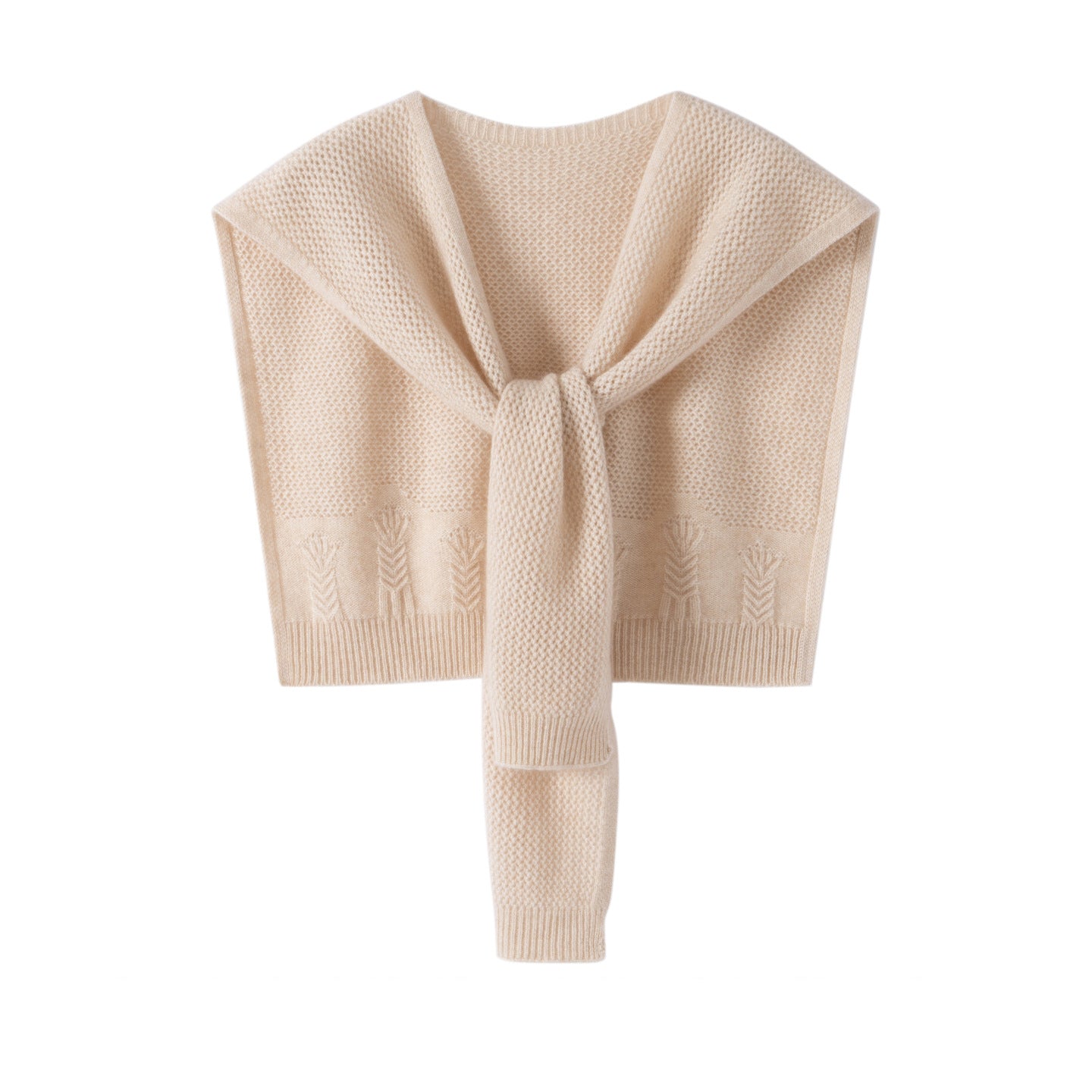 Soft Cashmere Knit Scarf Cashmere Scarf Back Wrap for Women