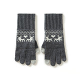 Warm Stretchy Cashmere Knit Gloves for Women Winter Cashmere Glove for Running Hiking