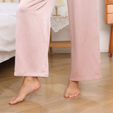 Women Pure Silk Cami & Wide Leg Pants Pajama Camisole Set