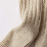 Womens Cashmere Arm Warmers Fingerless Knit Mittens Soft Cashmere Gloves Fall Winter