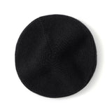Womens Cashmere Beret Cashmere Painter Hat for Fall Winter Black M
