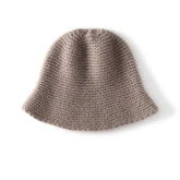 Womens Cashmere Knit Bucket Hat Timeless Cashmere Flare Knit Hat