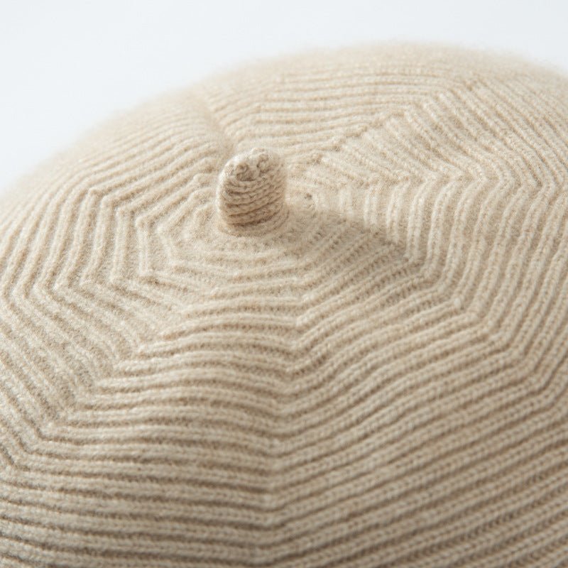 Womens French Cashmere Beret for Holiday Solid Cashmere Painter Hat Artist Hat