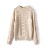 Womens Mock Neck Cashmere Sweater Cable - Knit Cashmere Pullover