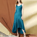 Womens Sexy Silk Dress Wedding Evening Formal Dresses
