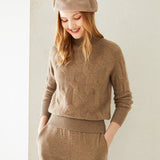 Womens Turtle Neck Cashmere Sweater Cashmere Knitted Pullover