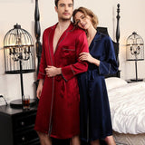 22 Momme Matching silk robe long silk robe For Couple Pure mens silk robes silk gown