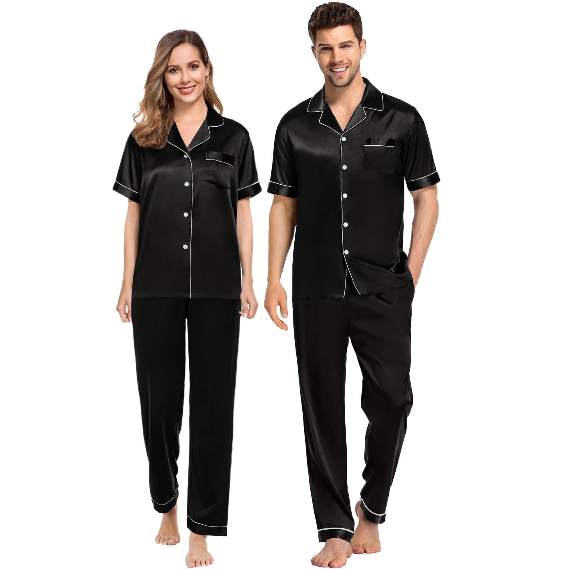 Silk Matching Pajamas 100 Mulberry Silk Couple Pajamas For Men And Wo Silk Matching Pajamas 100 Mulberry Silk Couple Pajamas For Men And Wo