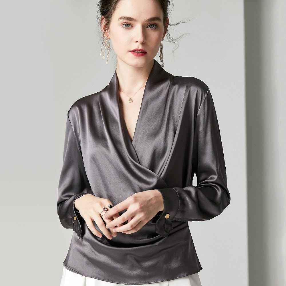 Womens Elegant Silk Blouse
