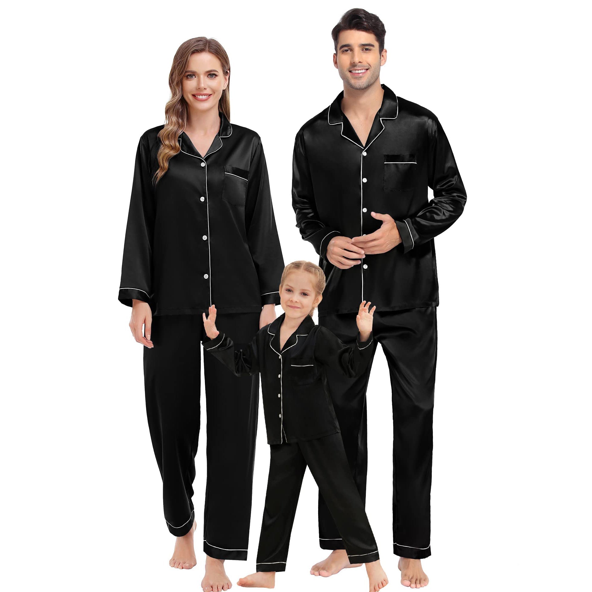 silk christmas pajamas