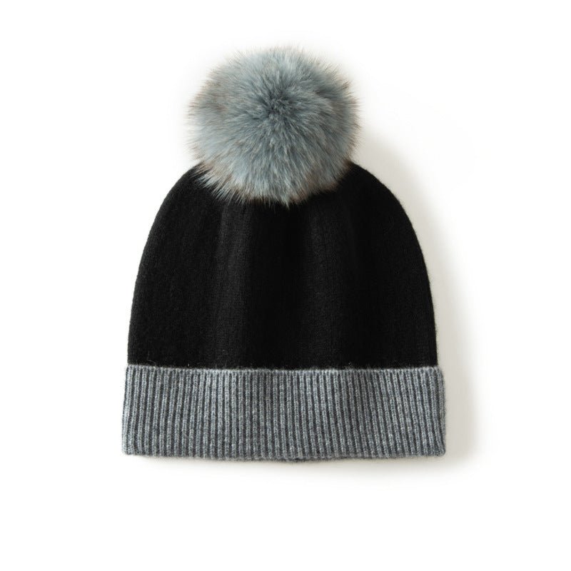 100% Cashmere Hat for Women, Luxury Real Cashmere hat for Winter Soft and Warm - slipintosoft