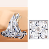 100% Mulberry Silk Scarf-Printed for women - slipintosoft