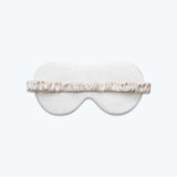 100% Silk Sleep Stripe Pattern Mask Blindfold with Elastic Strap for Women Eye Blinder for Travel/Sleeping/Shift Work