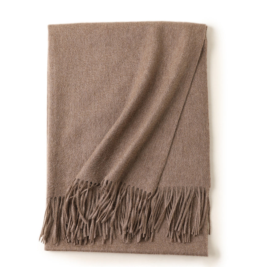Women's Luxurious Cashmere Shawl and Wraps Large Soft Cashmere Scarf with Tassel