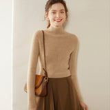 Womens Mock Neck Cashmere Sweater Cashmere Pullover Multi Colors